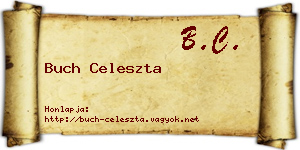 Buch Celeszta névjegykártya